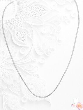 Vintage Monet Silver Tone Chain Necklace Choker 14" 574